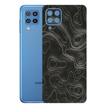 Samsung M/F/Note/Flip and C Phone Skins (All Models) - Abstract White Line Map - 3D Embossed Finish (L-269) Samsung Galaxy F22