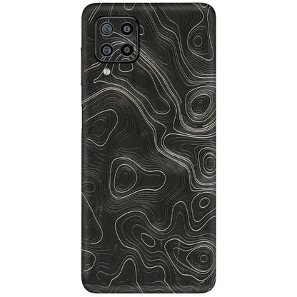 Samsung M/F/Note/Flip and C Phone Skins (All Models) - Abstract White Line Map - 3D Embossed Finish (L-269) Samsung Galaxy F22