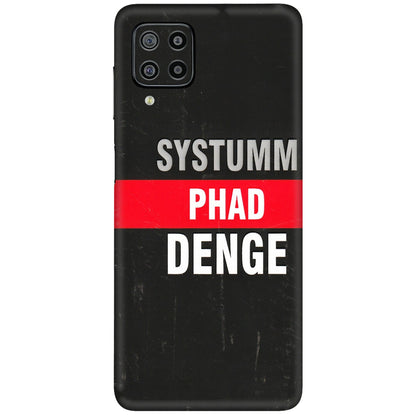 Samsung M/F/Note/Flip and C Phone Skins (All Models) - Systumm Phad Denge - 3D Embossed Finish (L-278) Samsung Galaxy F22