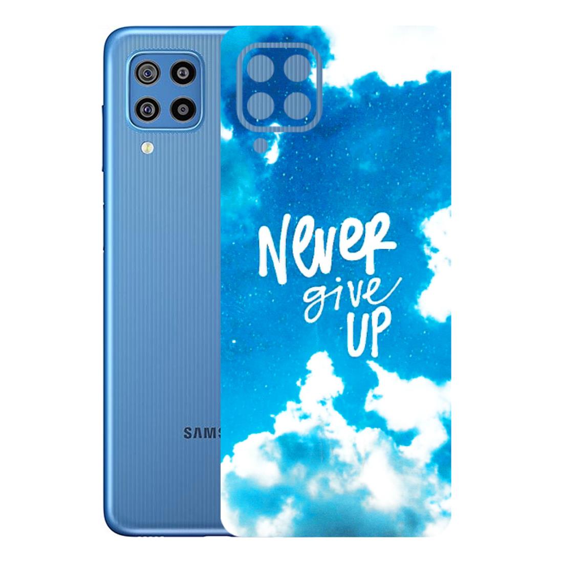 Samsung M/F/Note/Flip and C Phone Skins (All Models) - Never Give Up - 3D Embossed Finish (L-279) Samsung Galaxy F22