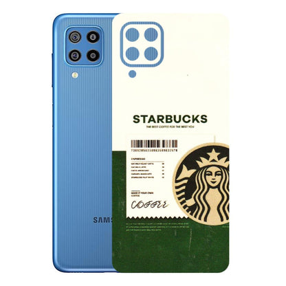 Samsung M/F/Note/Flip and C Phone Skins (All Models) - Starbucks Barcode - 3D Embossed Finish (L-308) Samsung Galaxy F22