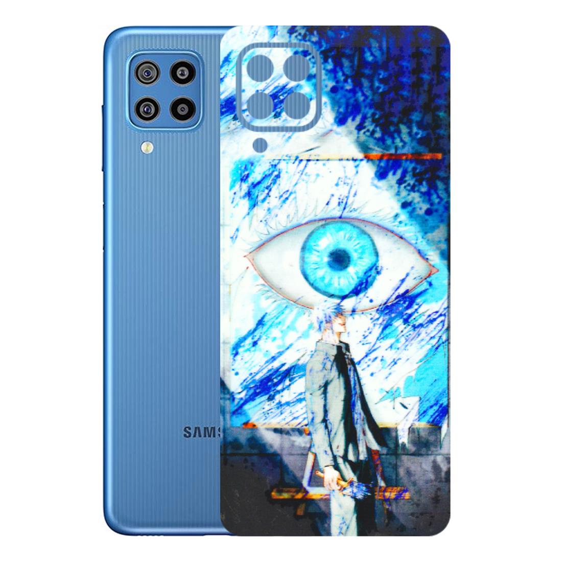 Samsung M/F/Note/Flip and C Phone Skins (All Models) - Anime Sea Blue Eye - 3D Embossed Finish (L-318) Samsung Galaxy F22