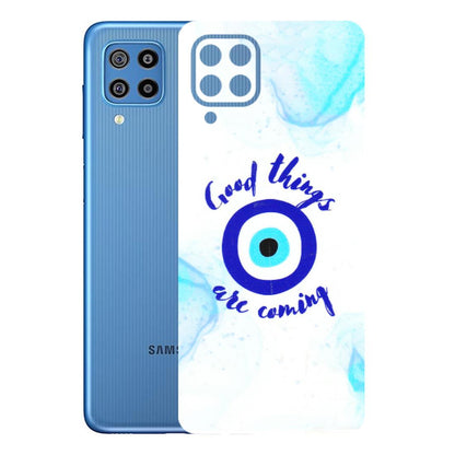 Samsung M/F/Note/Flip and C Phone Skins (All Models) - Evil Eye Good Things Are Coming - 3D Embossed Finish (L-322) Samsung Galaxy F22