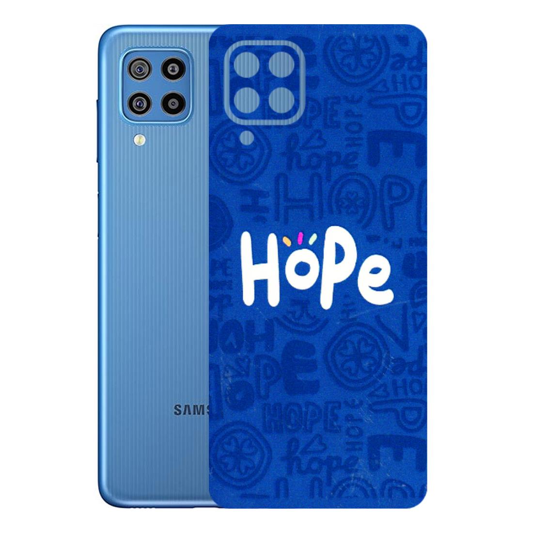 Samsung M/F/Note/Flip and C Phone Skins (All Models) - Hope Doodles Blue - 3D Embossed Finish (L-43) Samsung Galaxy F22