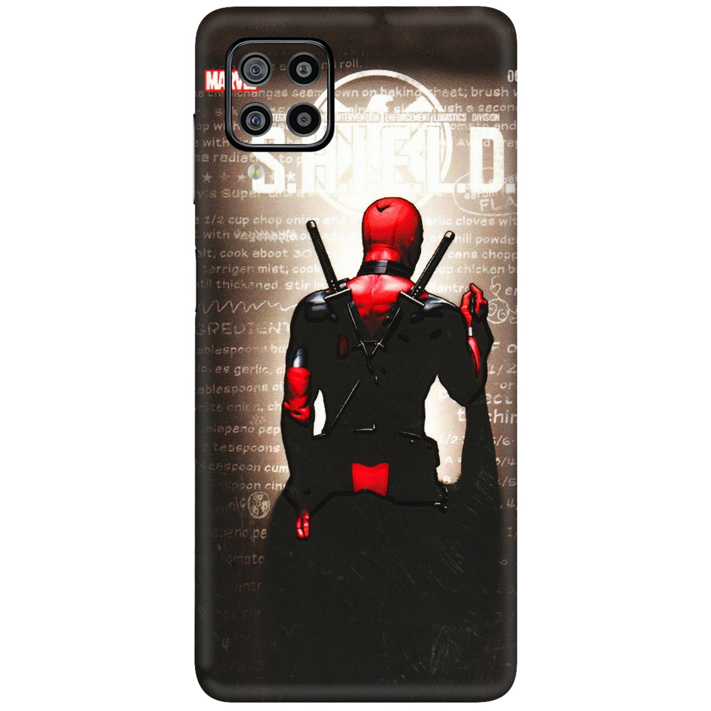 Samsung M/F/Note/Flip and C Phone Skins (All Models) - Deadpool - 3D Embossed Finish (L-56) Samsung Galaxy F22