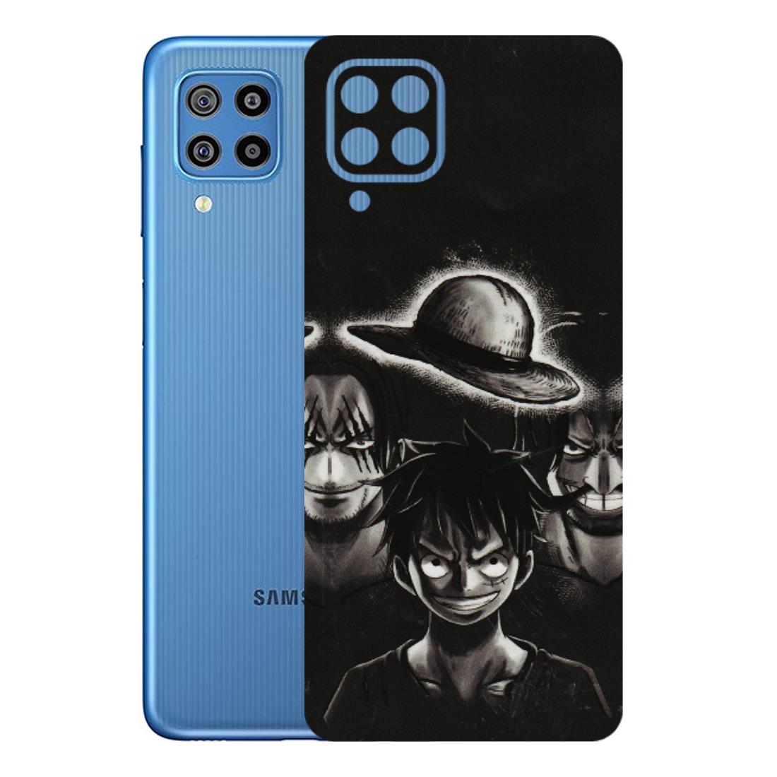 Samsung M/F/Note/Flip and C Phone Skins (All Models) - Black Luffy Hat - 3D Embossed Finish (L-57) Samsung Galaxy F22