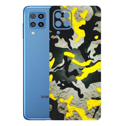 Samsung M/F/Note/Flip and C Phone Skins (All Models) - Yellow Camouflage - 3D Embossed Finish (L-61) Samsung Galaxy F22