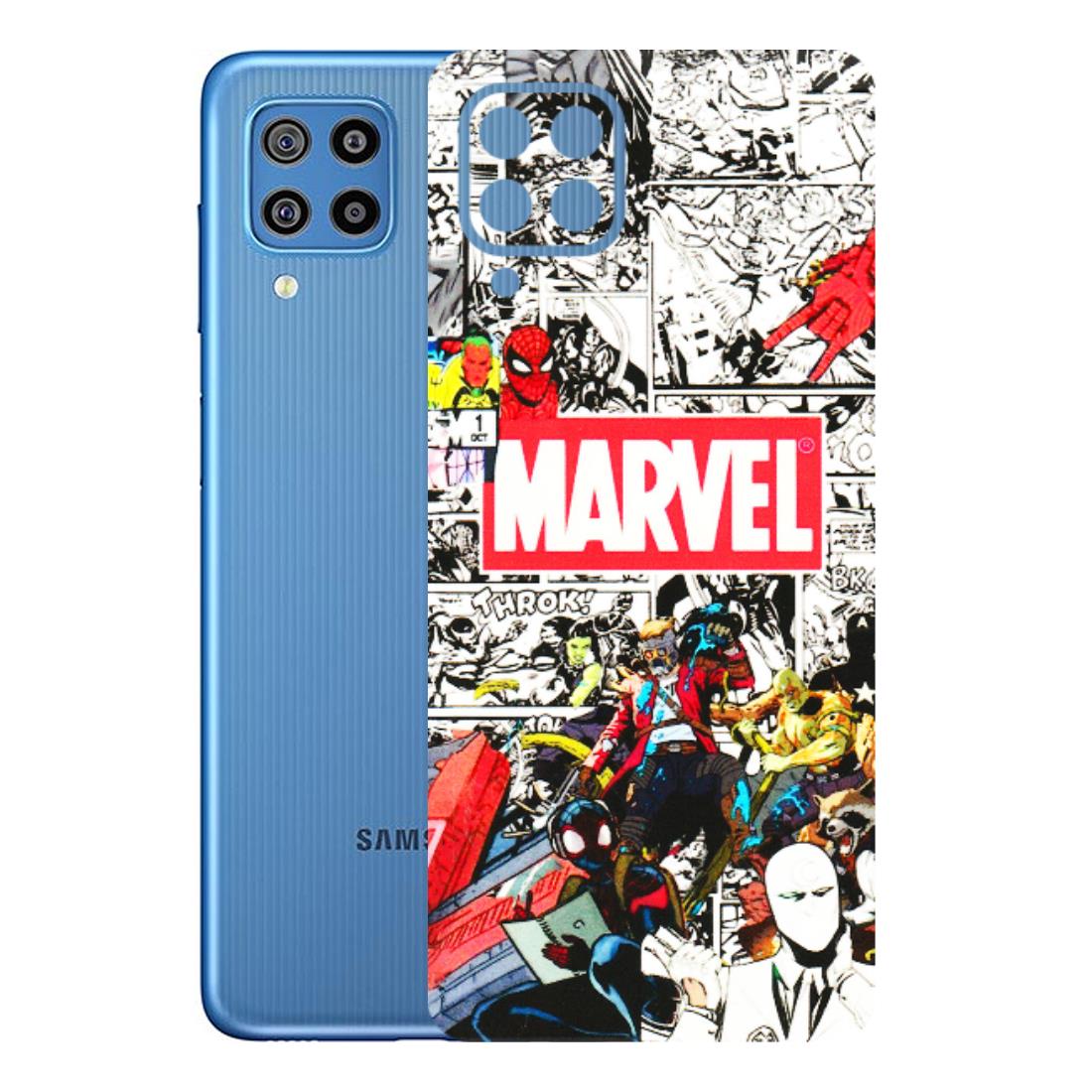 Samsung M/F/Note/Flip and C Phone Skins (All Models) - Marvel Colorful Comic - 3D Embossed Finish (L-64) Samsung Galaxy F22