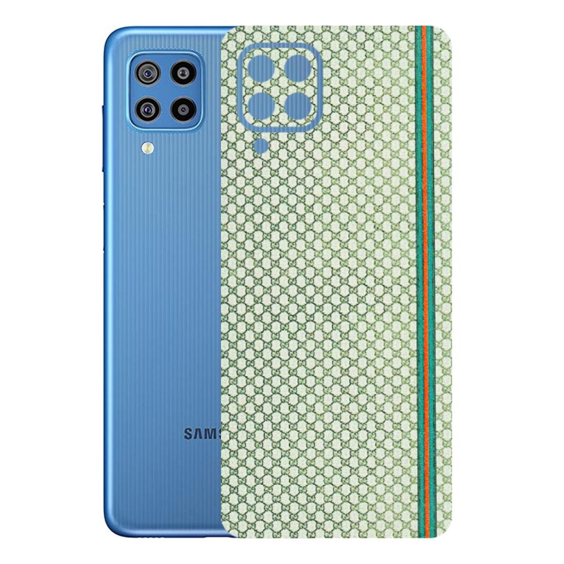 Samsung M/F/Note/Flip and C Phone Skins (All Models) - Gucci Fabric Pattern - 3D Embossed Finish (L-73) Samsung Galaxy F22