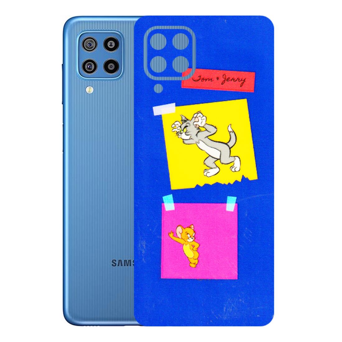 Samsung M/F/Note/Flip and C Phone Skins (All Models) - Tom N Jerry Sticky Notes - 3D Embossed Finish (L-88) Samsung Galaxy F22