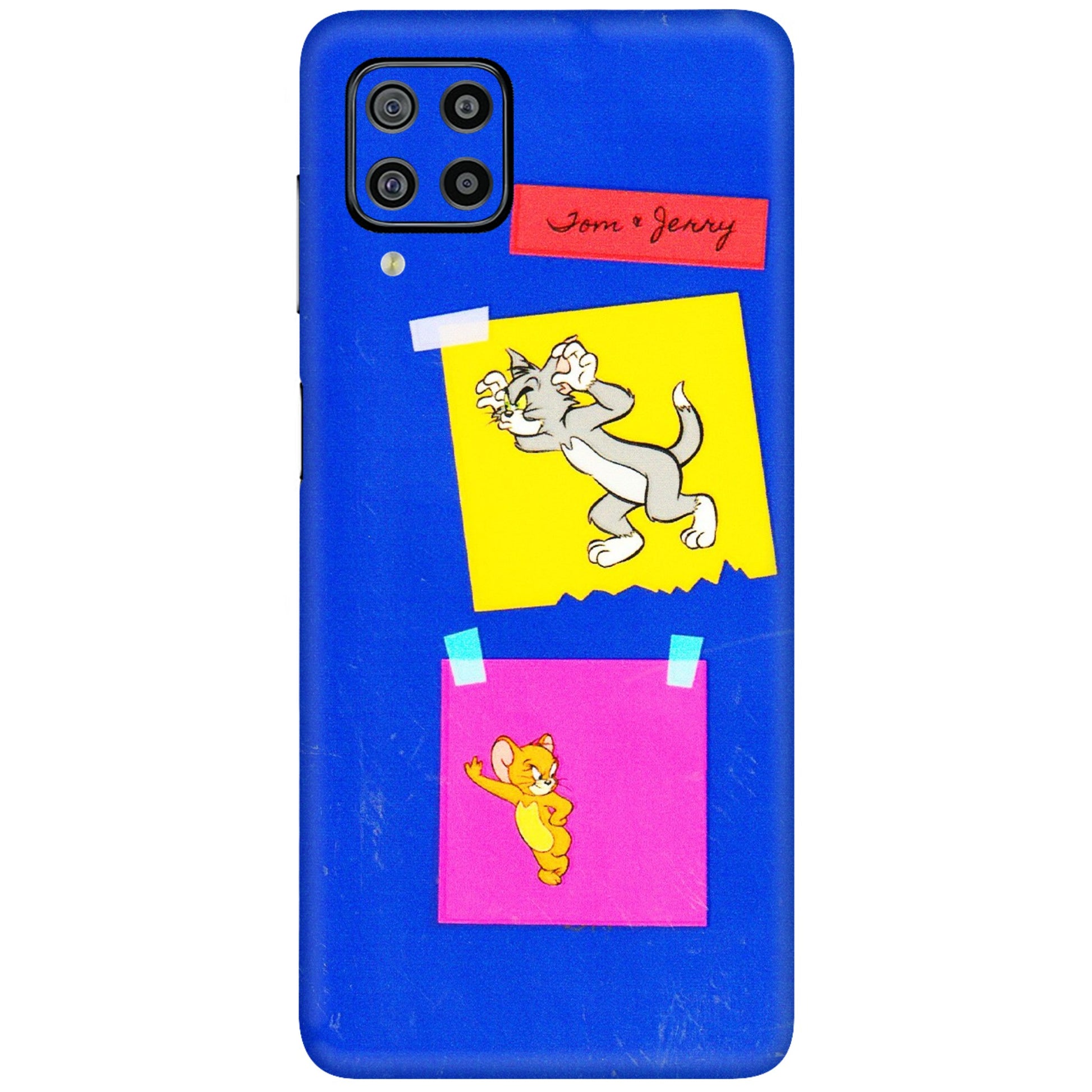Samsung M/F/Note/Flip and C Phone Skins (All Models) - Tom N Jerry Sticky Notes - 3D Embossed Finish (L-88) Samsung Galaxy F22