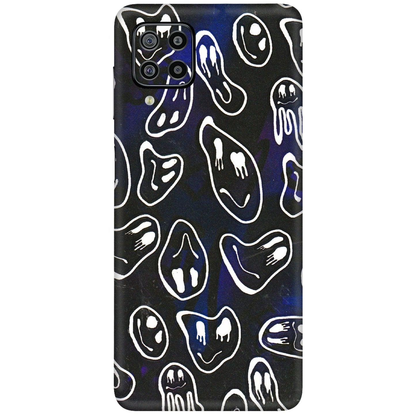 Samsung M/F/Note/Flip and C Phone Skins (All Models) - Distorted Smileys - 3D Embossed Finish (L-92) Samsung Galaxy F22