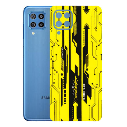 Samsung M/F/Note/Flip and C Phone Skins (All Models) - Yellow Cyberpunk - 3D Embossed Finish (L-93) Samsung Galaxy F22