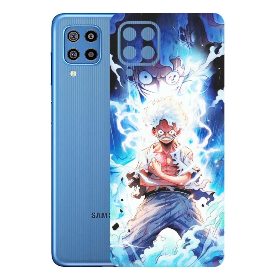 Samsung M/F/Note/Flip and C Phone Skins (All Models) - Blue Thunder Luffy Anime - Matte Finish (M-132) Samsung Galaxy F22