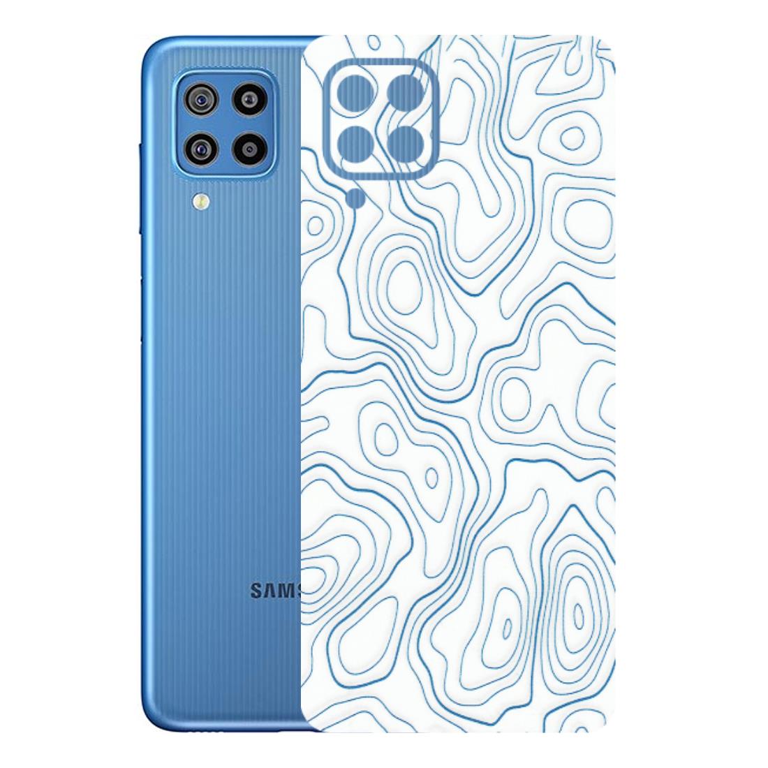 Samsung M/F/Note/Flip and C Phone Skins (All Models) - Blue And White Swirls - Matte Finish (M-139) Samsung Galaxy F22