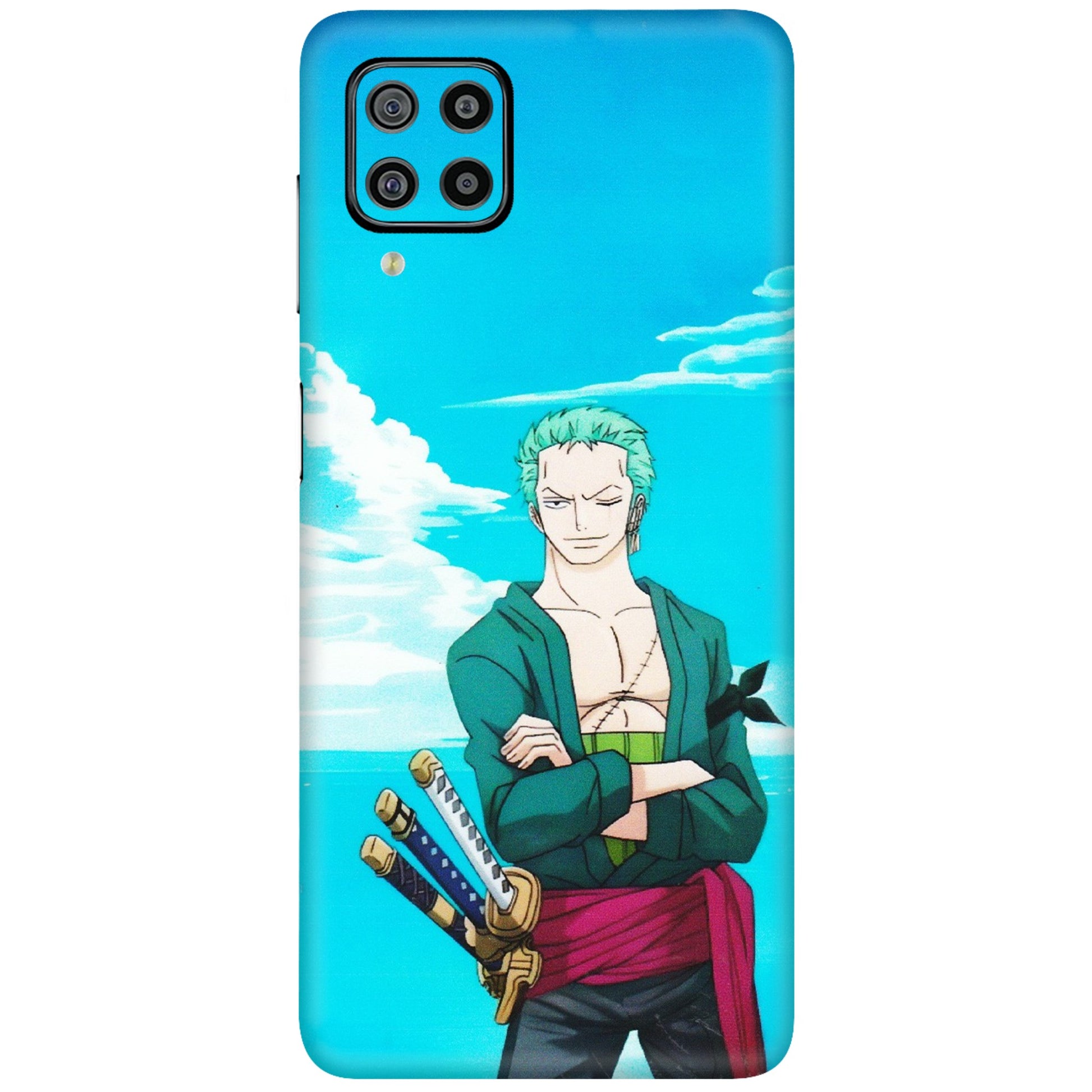 Samsung M/F/Note/Flip and C Phone Skins (All Models) - Cool Swordman Zoro Anime - Matte Finish (M-143) Samsung Galaxy F22