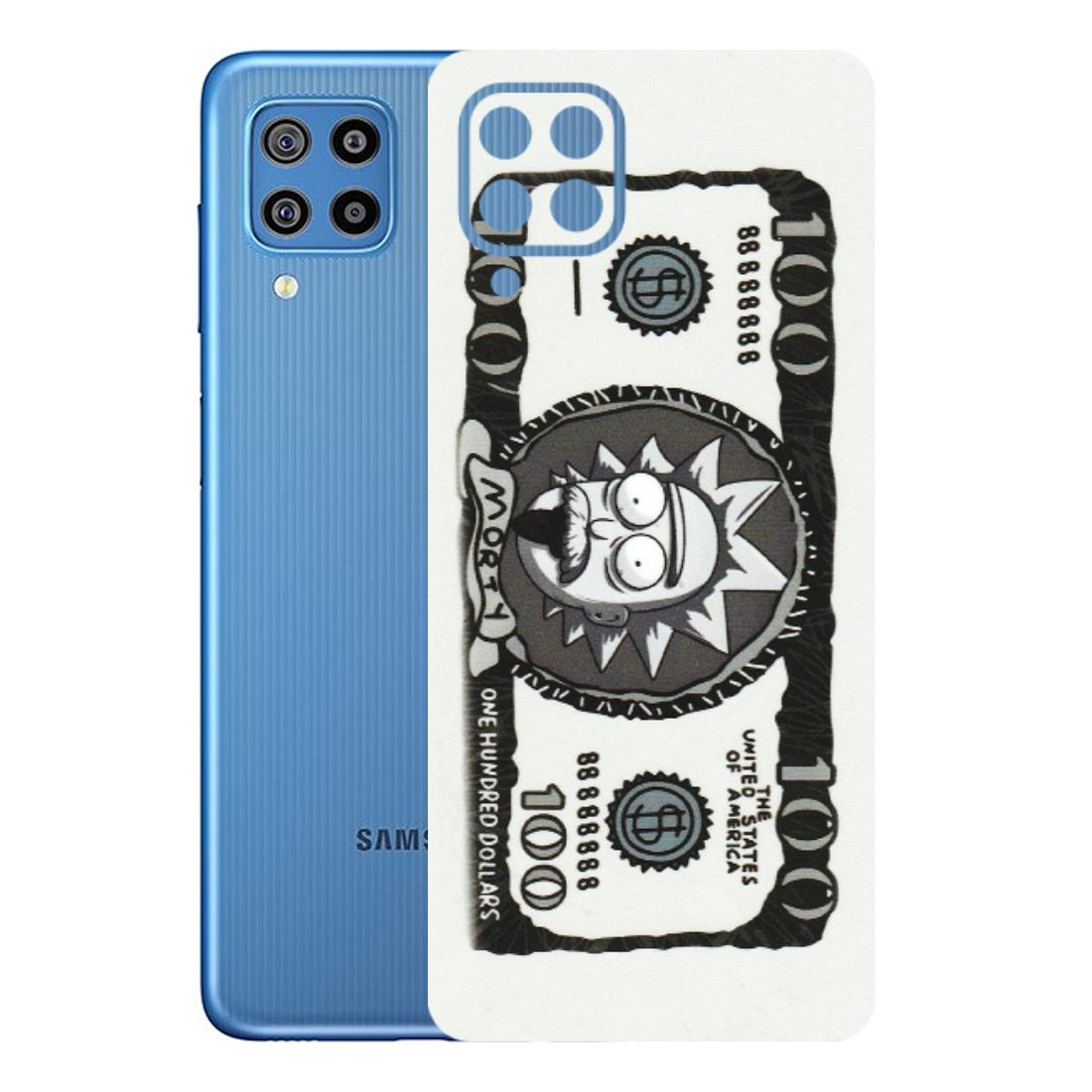 Samsung M/F/Note/Flip and C Phone Skins (All Models) - Rick And Morty Hundred Dollar Anime - Matte Finish (M-161) Samsung Galaxy F22