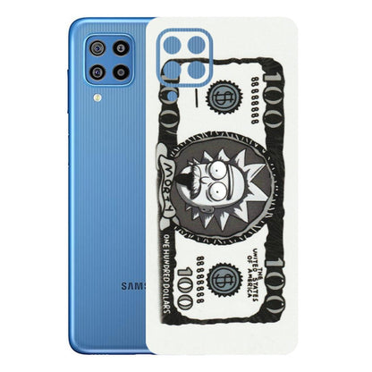 Samsung M/F/Note/Flip and C Phone Skins (All Models) - Rick And Morty Hundred Dollar Anime - Matte Finish (M-161) Samsung Galaxy F22
