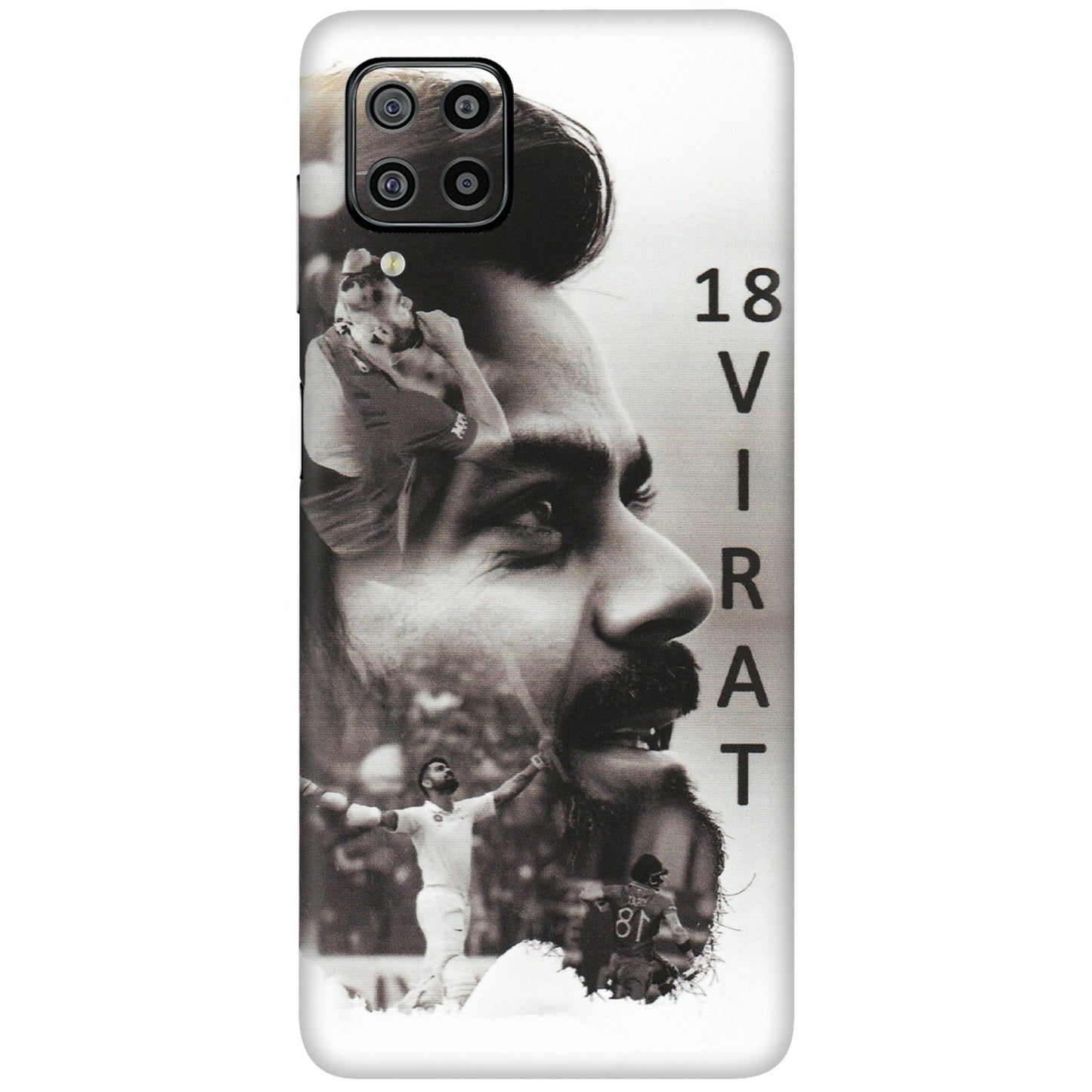 Samsung M/F/Note/Flip and C Phone Skins (All Models) - Virat Kohli Cricketer - Matte Finish (M-163) Samsung Galaxy F22