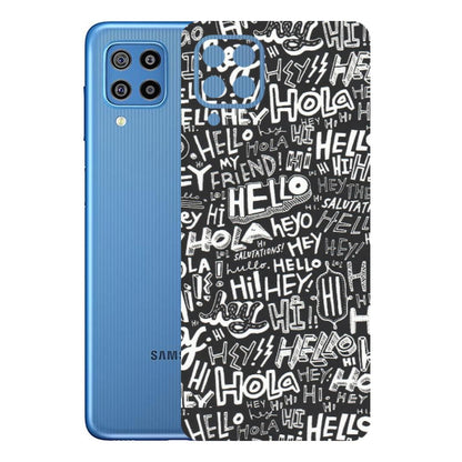 Samsung M/F/Note/Flip and C Phone Skins (All Models) - Hi Hello Doodles - Matte Finish (M-25) Samsung Galaxy F22
