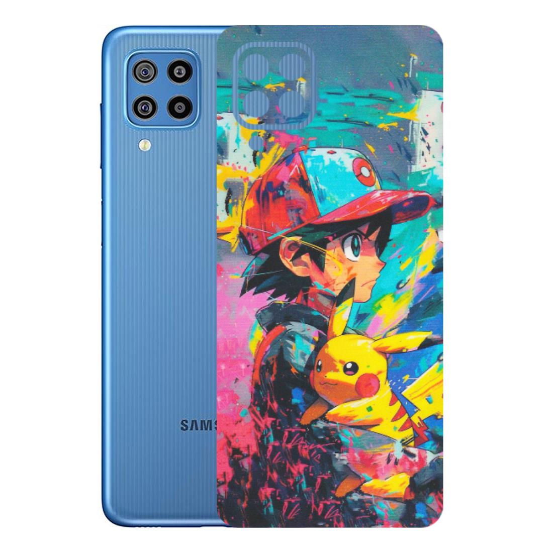 Samsung M/F/Note/Flip and C Phone Skins (All Models) - Ash & Pikachu - Matte Finish (M-26) Samsung Galaxy F22