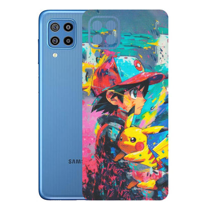 Samsung M/F/Note/Flip and C Phone Skins (All Models) - Ash & Pikachu - Matte Finish (M-26) Samsung Galaxy F22