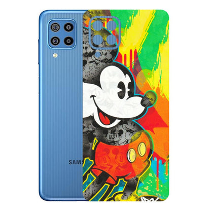 Samsung M/F/Note/Flip and C Phone Skins (All Models) - Multiple Mickey With Colourful Texture - Matte Finish (M-84) Samsung Galaxy F22