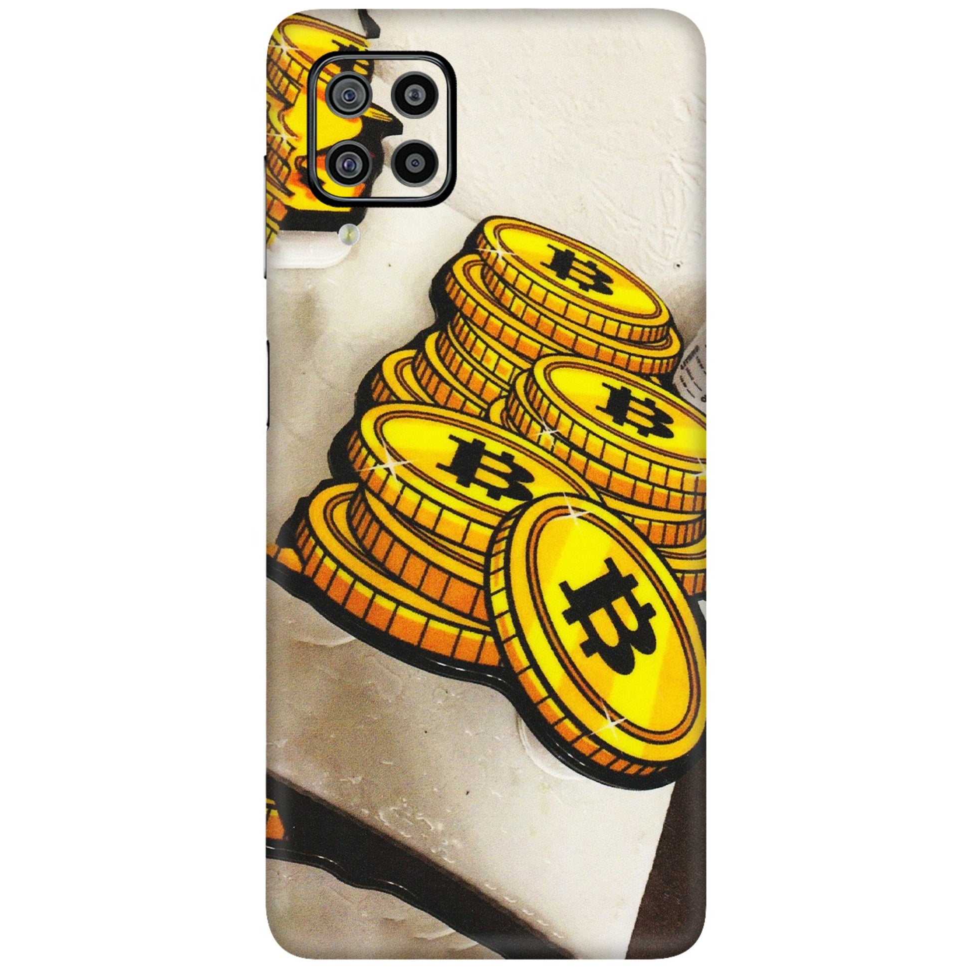Samsung M/F/Note/Flip and C Phone Skins (All Models) - Billionaire Bitcoin Collection - Matte Finish (M-92) Samsung Galaxy F22