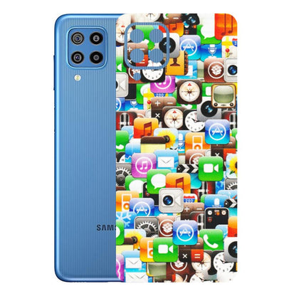 Samsung M/F/Note/Flip and C Phone Skins (All Models) - All Apple Icons - Matte Finish (M-93) Samsung Galaxy F22