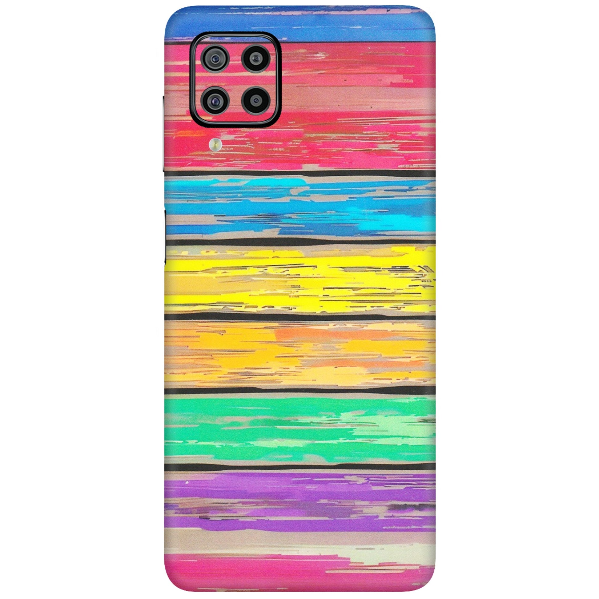 Samsung M/F/Note/Flip and C Phone Skins (All Models) - Multi Colour Wooden Wall - Matte Finish (M-96) Samsung Galaxy F22