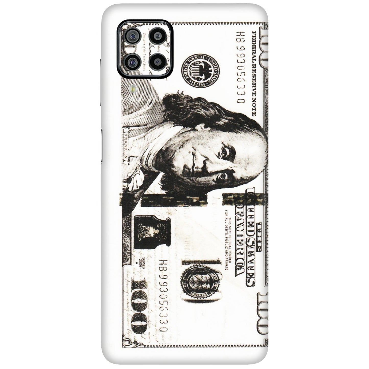 Samsung M/F/Note/Flip and C Phone Skins (All Models) - 100 Dollar Currency - Transparent Finish (T-01) Samsung Galaxy F22