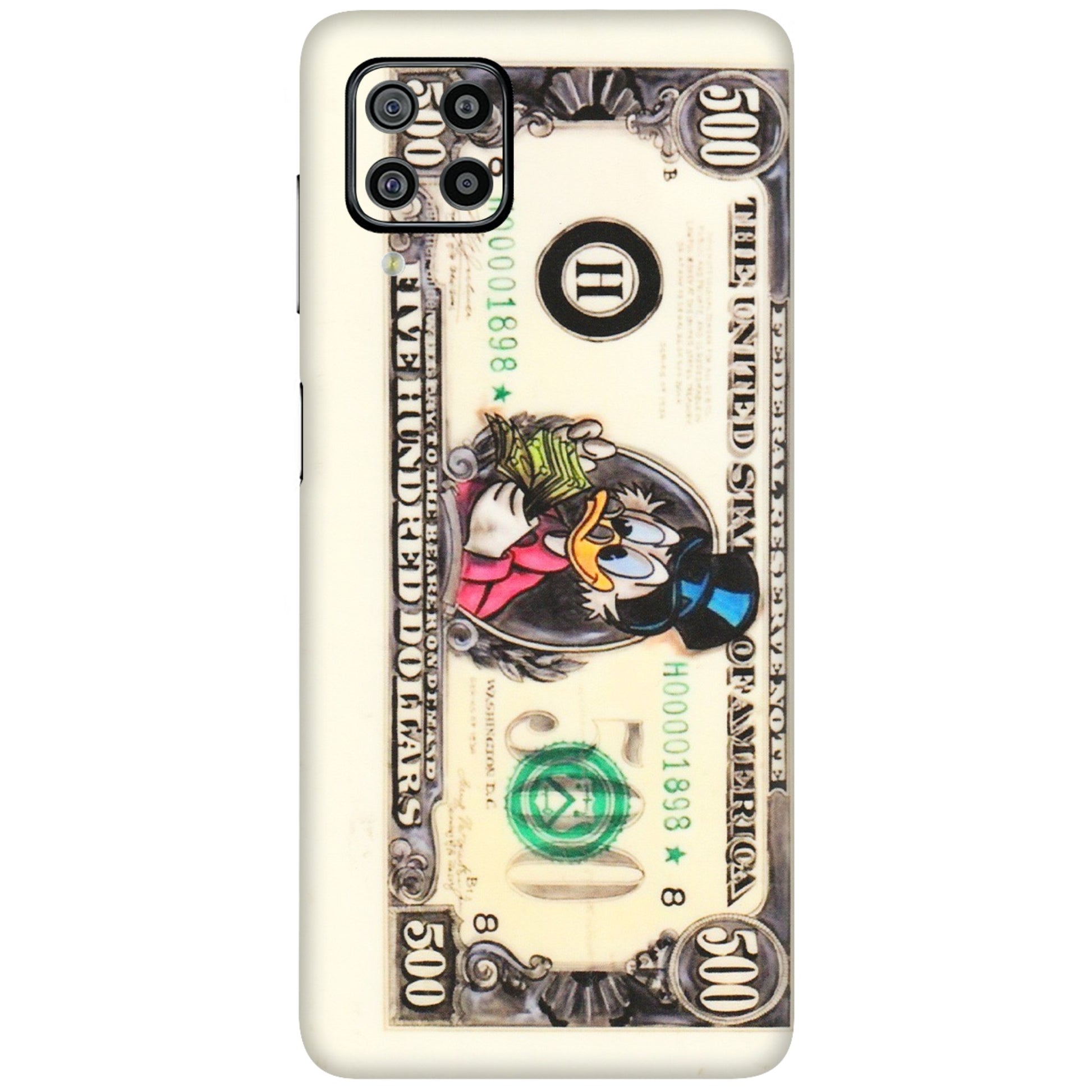 Samsung M/F/Note/Flip and C Phone Skins (All Models) - Five Hundred Dollar Duck - Transparent Finish (T-15) Samsung Galaxy F22