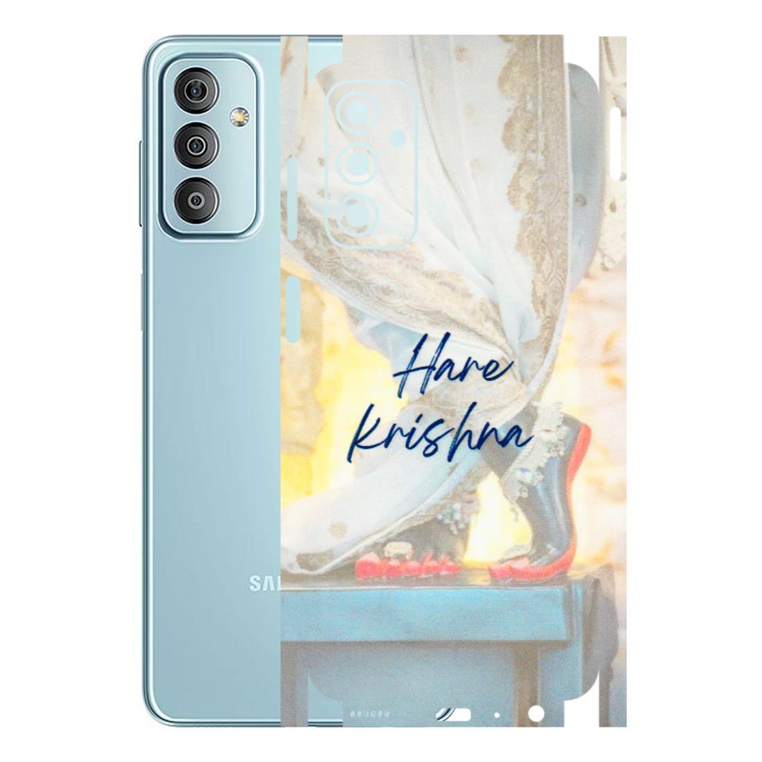 Samsung M/F/Note/Flip and C Phone Skins (All Models) - Hare Krishna - 3D Embossed Finish (L-03) Samsung Galaxy F23