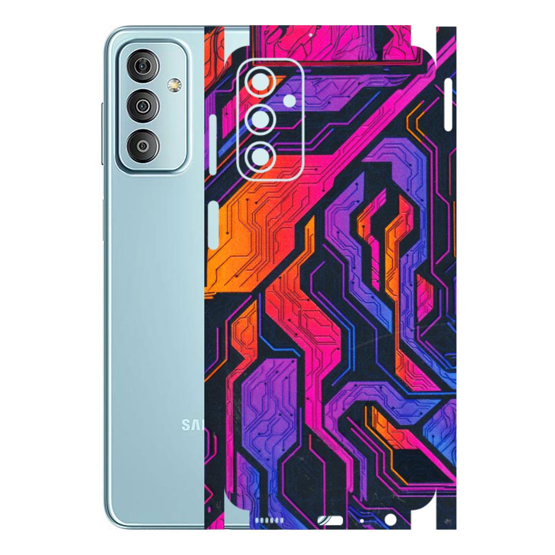 Samsung M/F/Note/Flip and C Phone Skins (All Models) - Tech Circuits Futuristic - 3D Embossed Finish (L-07) Samsung Galaxy F23