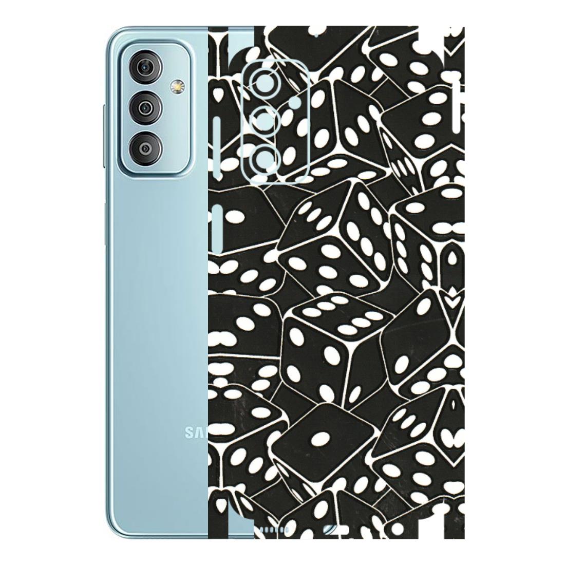 Samsung M/F/Note/Flip and C Phone Skins (All Models) - Big Black Dices - 3D Embossed Finish (L-106) Samsung Galaxy F23