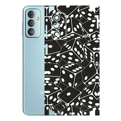 Samsung M/F/Note/Flip and C Phone Skins (All Models) - Big Black Dices - 3D Embossed Finish (L-106) Samsung Galaxy F23