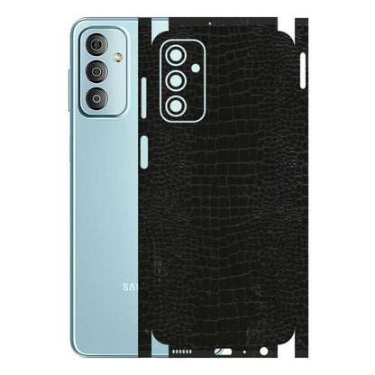 Samsung M/F/Note/Flip and C Phone Skins (All Models) - Snake Leather Black - 3D Embossed Finish (L-107) Samsung Galaxy F23