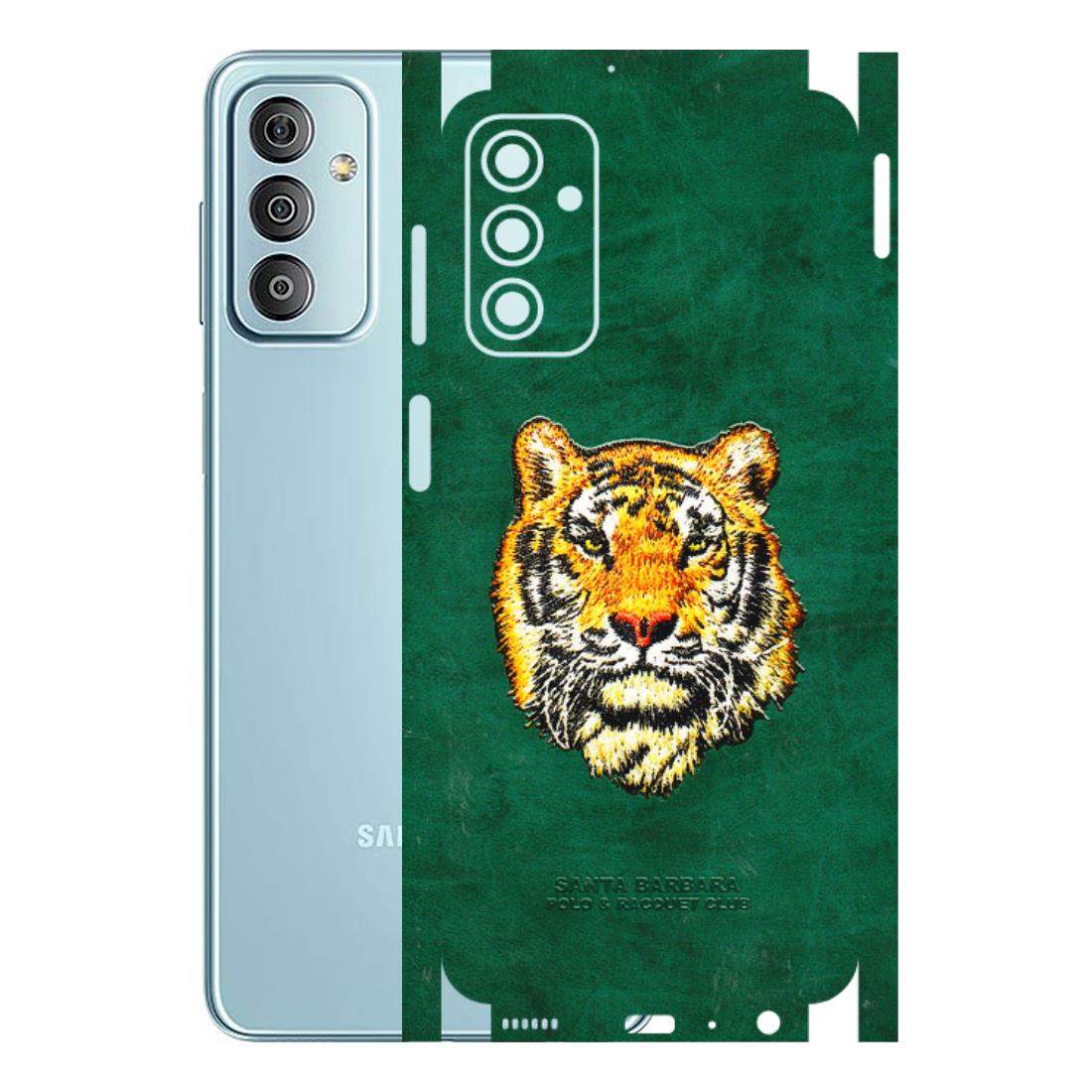 Samsung M/F/Note/Flip and C Phone Skins (All Models) - Leather Feel Tiger - 3D Embossed Finish (L-111) Samsung Galaxy F23