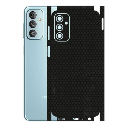 Samsung M/F/Note/Flip and C Phone Skins (All Models) - Black honeycomb - 3D Embossed Finish (L-114) Samsung Galaxy F23
