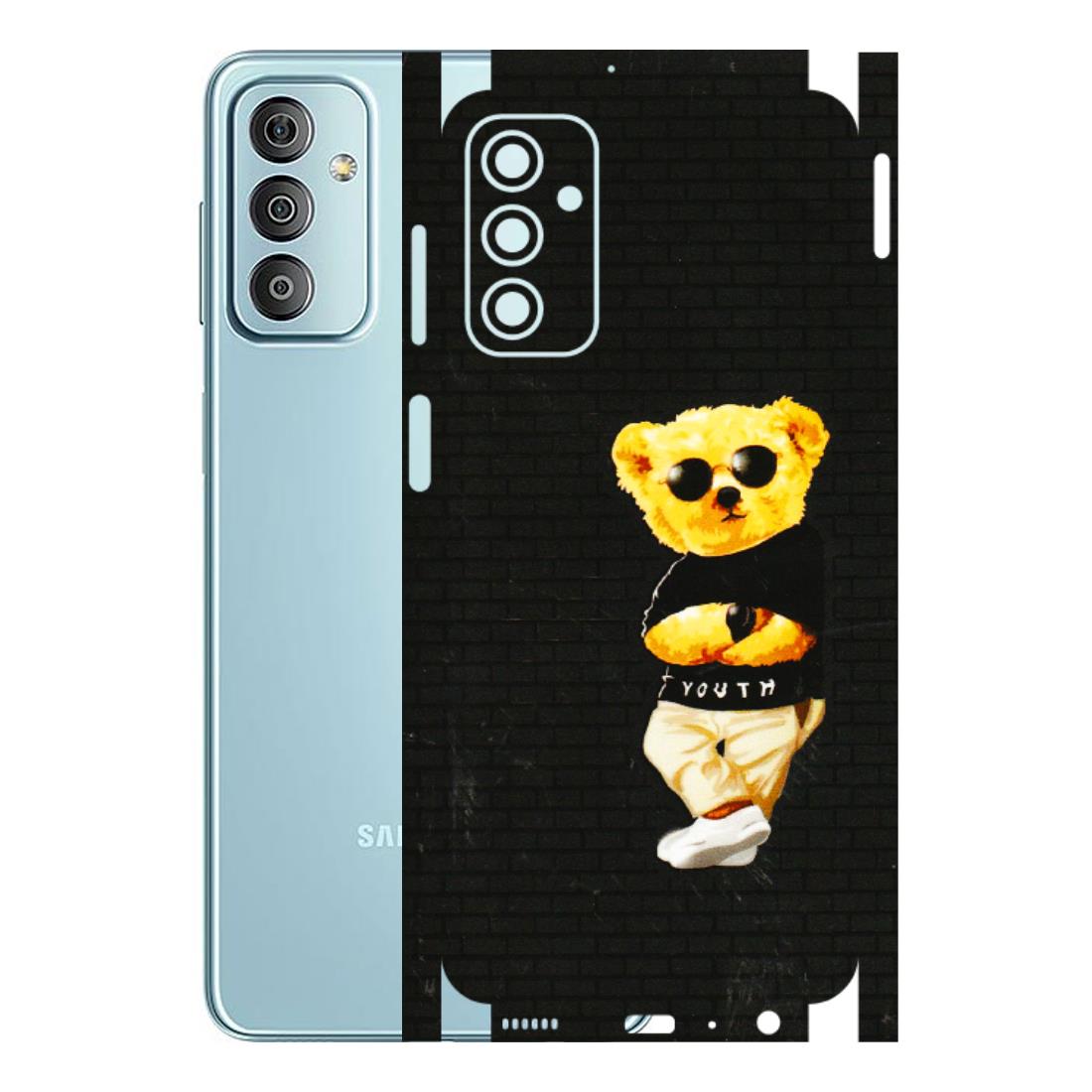 Samsung M/F/Note/Flip and C Phone Skins (All Models) - Classy Teddy Bear - 3D Embossed Finish (L-116) Samsung Galaxy F23