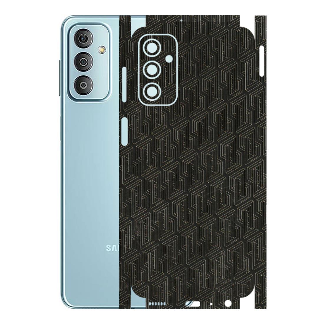 Samsung M/F/Note/Flip and C Phone Skins (All Models) - Black Abstract Pattern - 3D Embossed Finish (L-117) Samsung Galaxy F23
