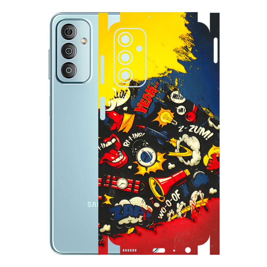 Samsung M/F/Note/Flip and C Phone Skins (All Models) - Pacific Doodle Art - 3D Embossed Finish (L-120) Samsung Galaxy F23