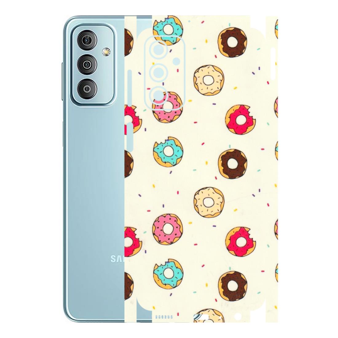 Samsung M/F/Note/Flip and C Phone Skins (All Models) - Mini Donuts Doodle Art - 3D Embossed Finish (L-122) Samsung Galaxy F23