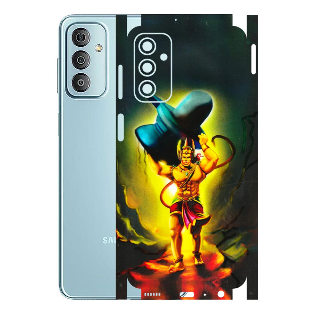 Samsung M/F/Note/Flip and C Phone Skins (All Models) - Hanuman Ji - 3D Embossed Finish (L-128) Samsung Galaxy F23