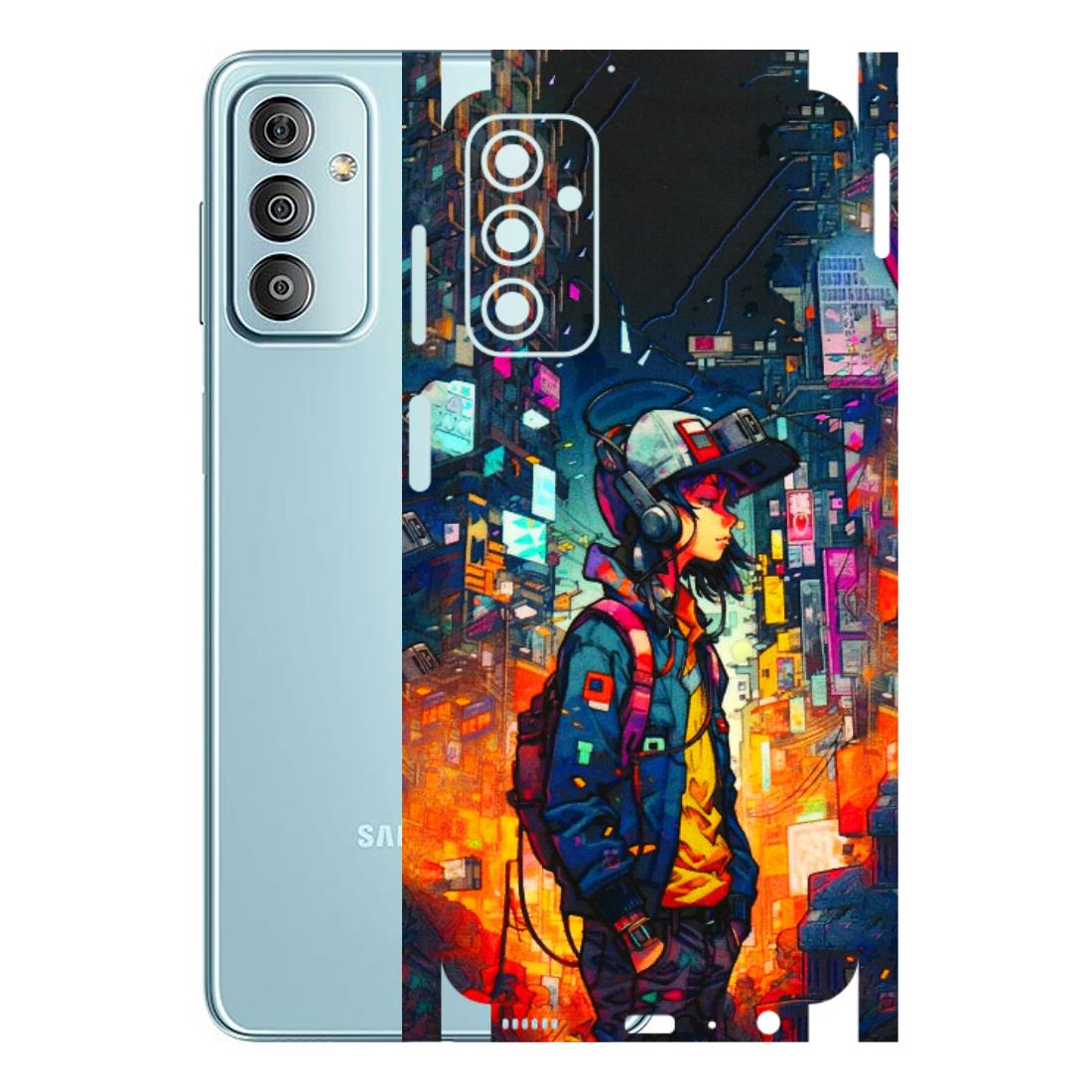 Samsung M/F/Note/Flip and C Phone Skins (All Models) - Street Anime Guy - 3D Embossed Finish (L-158) Samsung Galaxy F23