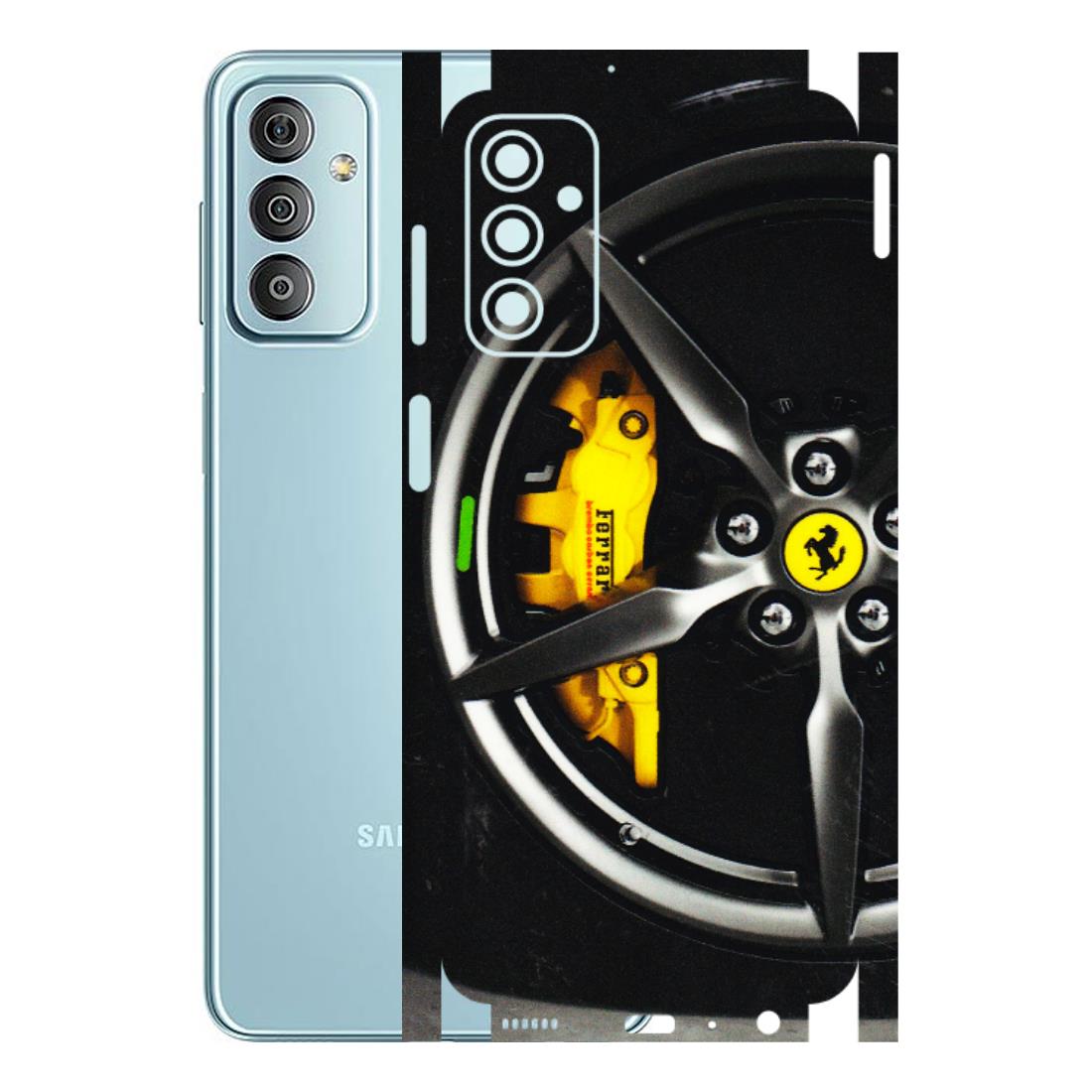 Samsung M/F/Note/Flip and C Phone Skins (All Models) - Ferrari Wheel Alloy - 3D Embossed Finish (L-173) Samsung Galaxy F23