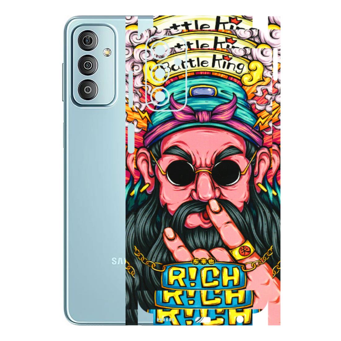 Samsung M/F/Note/Flip and C Phone Skins (All Models) - Battle King Dude Face - 3D Embossed Finish (L-178) Samsung Galaxy F23