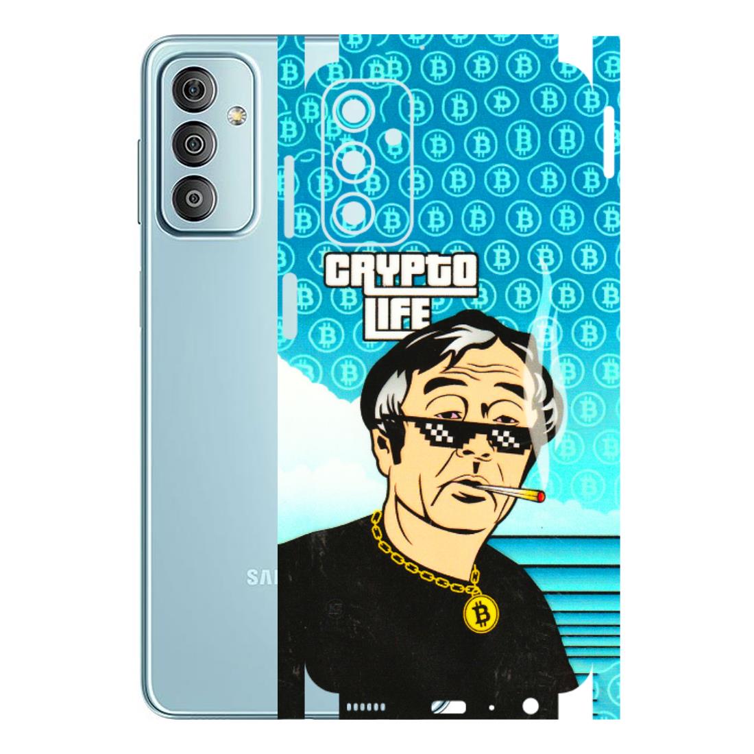 Samsung M/F/Note/Flip and C Phone Skins (All Models) - Crypto Thug Life - 3D Embossed Finish (L-179) Samsung Galaxy F23