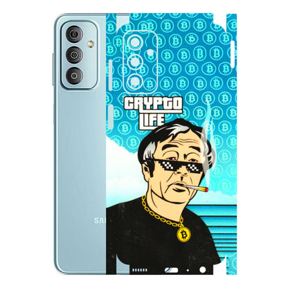 Samsung M/F/Note/Flip and C Phone Skins (All Models) - Crypto Thug Life - 3D Embossed Finish (L-179) Samsung Galaxy F23