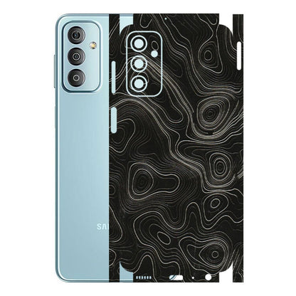 Samsung M/F/Note/Flip and C Phone Skins (All Models) - Black Swirl - 3D Embossed Finish (L-196) Samsung Galaxy F23